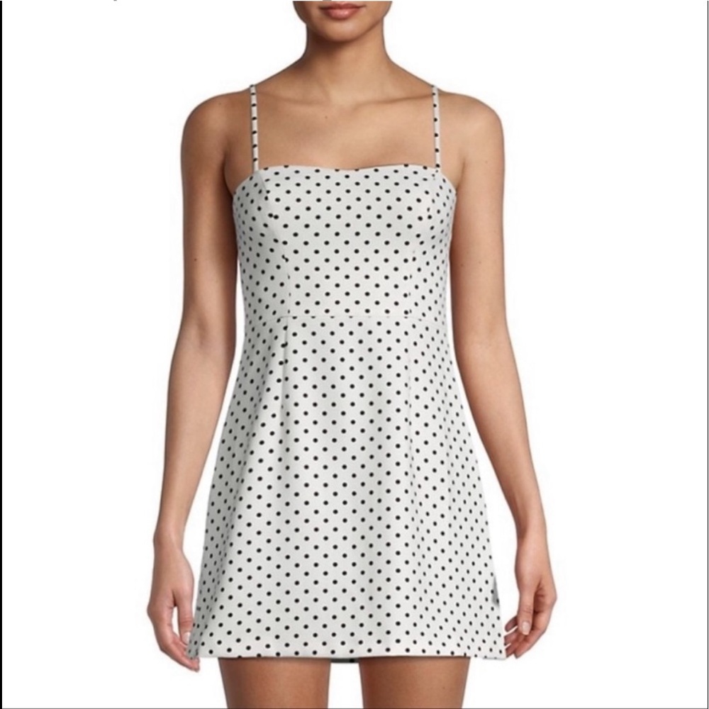 French Connection Whisper Polka Dot Printed Mini Dress (12)